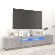 vidaXL TV skrinka s LED svetlami betónovo-sivá 200x35x40 cm - cena, srovnání