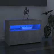 vidaXL TV skrinka s LED svetlami betónovo-sivá 60x35x40 cm - cena, srovnání