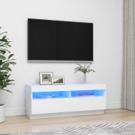 vidaXL TV skrinka s LED svetlami biela 100x35x40 cm - cena, srovnání
