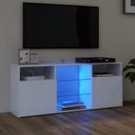 vidaXL TV skrinka s LED svetlami biela 120x30x50 cm - cena, srovnání