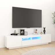 vidaXL TV skrinka s LED svetlami biela 180x35x40 cm - cena, srovnání