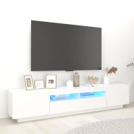 vidaXL TV skrinka s LED svetlami biela 200x35x40 cm - cena, srovnání