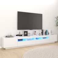 vidaXL TV skrinka s LED svetlami biela 260x35x40 cm - cena, srovnání