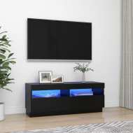 vidaXL TV skrinka s LED svetlami čierna 100x35x40 cm - cena, srovnání