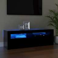 vidaXL TV skrinka s LED svetlami čierna 120x35x40 cm - cena, srovnání