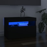 vidaXL TV skrinka s LED svetlami čierna 60x35x40 cm - cena, srovnání