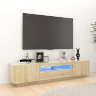 vidaXL TV skrinka s LED svetlami dub sonoma 180x35x40 cm - cena, srovnání
