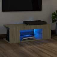 vidaXL TV skrinka s LED svetlami dub sonoma 90x39x30 cm - cena, srovnání