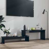 vidaXL TV skrinka vysokolesklá čierna 180x30x43 cm drevotrieska - cena, srovnání