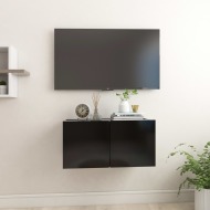 vidaXL Závesná TV skrinka čierna 60x30x30 cm - cena, srovnání