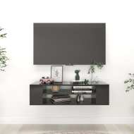 vidaXL Závesná TV skrinka lesklá čierna 100x30x26,5 cm drevotrieska - cena, srovnání