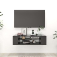 vidaXL Závesná TV skrinka sivá 100x30x26,5 cm drevotrieska - cena, srovnání