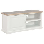 vidaXL TV stolík biely 90x30x40 cm drevený - cena, srovnání