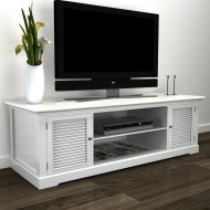 vidaXL TV stolík, biely, drevo - cena, srovnání