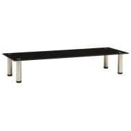 vidaXL TV stolík, čierny 100x35x17 cm, tvrdené sklo - cena, srovnání