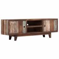 vidaXL TV stolík, masívne akáciové drevo vintage štýl 118x30x40 cm - cena, srovnání