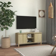 vidaXL TV stolík nohy z dreva farba dubu sonoma 103,5x35x50 cm - cena, srovnání