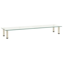 vidaXL TV stolík, priehľadný 140x35x17 cm, tvrdené sklo
