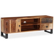 vidaXL TV stolík z masívneho sheeshamového dreva, 120x30x40 cm - cena, srovnání