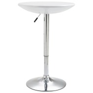 vidaXL Barový stôl biely Ø60 cm ABS - cena, srovnání