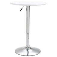 vidaXL Barový stôl biely Ø60 cm MDF - cena, srovnání