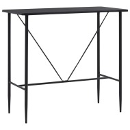 vidaXL Barový stôl čierny 120x60x110 cm MDF - cena, srovnání
