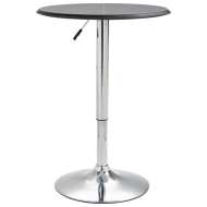 vidaXL Barový stôl čierny Ø60 cm MDF - cena, srovnání