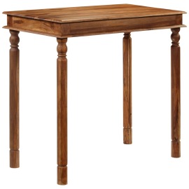 vidaXL Barový stôl, drevený masív sheesham 120x60x107 cm