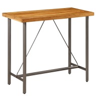 vidaXL Barový stôl, masívne recyklované teakové drevo, 120x58x106 cm - cena, srovnání