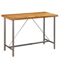 vidaXL Barový stôl, masívne recyklované teakové drevo, 150x70x106 cm - cena, srovnání