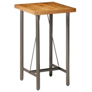 vidaXL Barový stôl, masívne recyklované teakové drevo, 60x60x107 cm - cena, srovnání