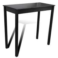 vidaXL Barový stôl, MDF, čierny 115x55x107 cm - cena, srovnání