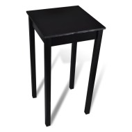 vidaXL Barový stôl, MDF, čierny 55x55x107 cm - cena, srovnání