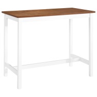 vidaXL Barový stôl z masívneho dreva, 108x60x91 cm - cena, srovnání
