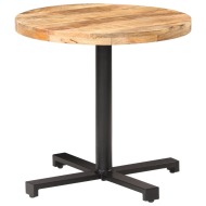 vidaXL Bistro stolík okrúhly Ø80x75 cm surové mangovníkové drevo - cena, srovnání