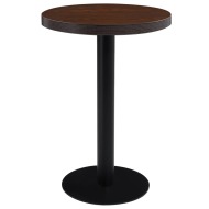 vidaXL Bistro stolík tmavohnedý 60 cm MDF - cena, srovnání