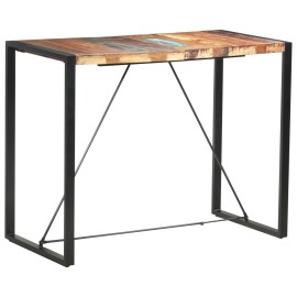 vidaXL Barový stolík 140x70x110 cm masívne recyklované drevo