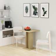 vidaXL Bistro stôl dub sonoma 60x60x75 cm drevotrieska - cena, srovnání
