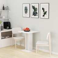 vidaXL Bistro stôl lesklý biely 60x60x75 cm drevotrieska - cena, srovnání