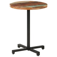 vidaXL Bistro stôl okrúhly Ø60x75 cm recyklovaný masív - cena, srovnání