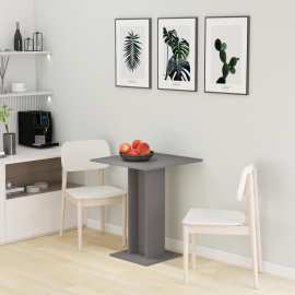 vidaXL Bistro stôl sivý 60x60x75 cm drevotrieska