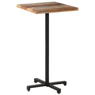 vidaXL Bistro stôl štvorcový 60x60x110 cm masívne recyklované drevo - cena, srovnání