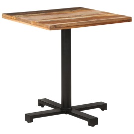 vidaXL Bistro stôl štvorcový 70x70x75 cm masívne recyklované drevo