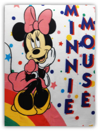 Setino Fleecová deka 100x140 Minnie Mouse biela