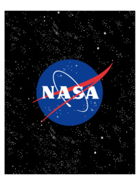 E Plus M Fleecová deka 120x150 logo NASA