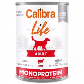 Calibra Dog Life Adult Beef with carrots 400g