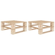 vidaXL Záhradné stoly z paliet 2 ks, drevo - cena, srovnání
