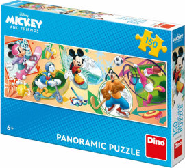 Dino Mickey - panoramatické puzzle 150