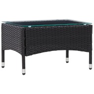 vidaXL Konferenčný stolík, čierny 60x40x36 cm, polyratan - cena, srovnání
