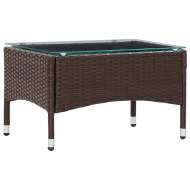 vidaXL Konferenčný stolík, hnedý 60x40x36 cm, polyratan - cena, srovnání